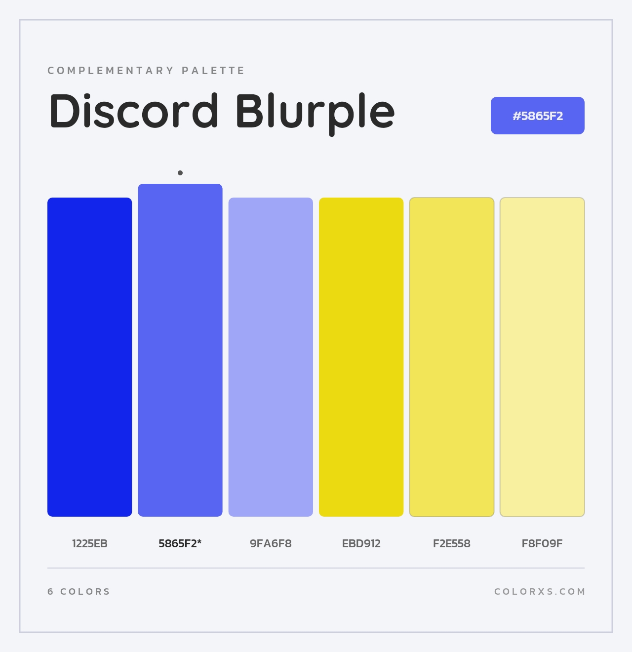 Discord Blurple - Complementary Color Palette