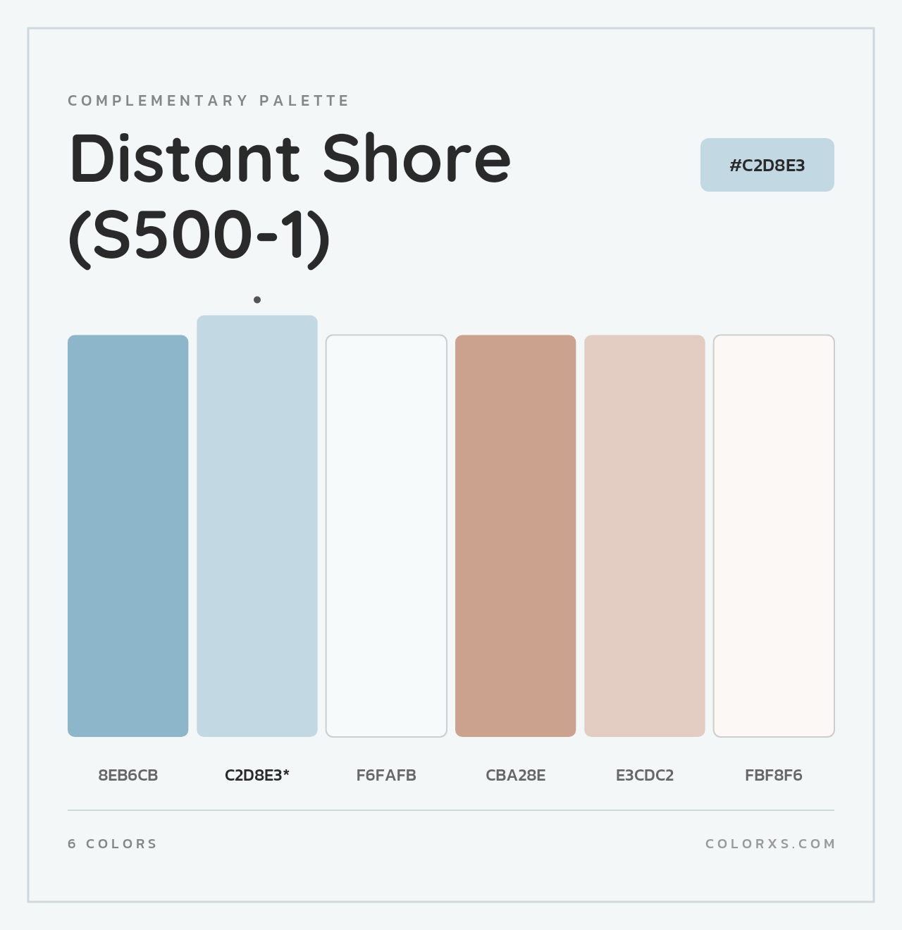 Distant Shore (S500-1) - Complementary Color Palette