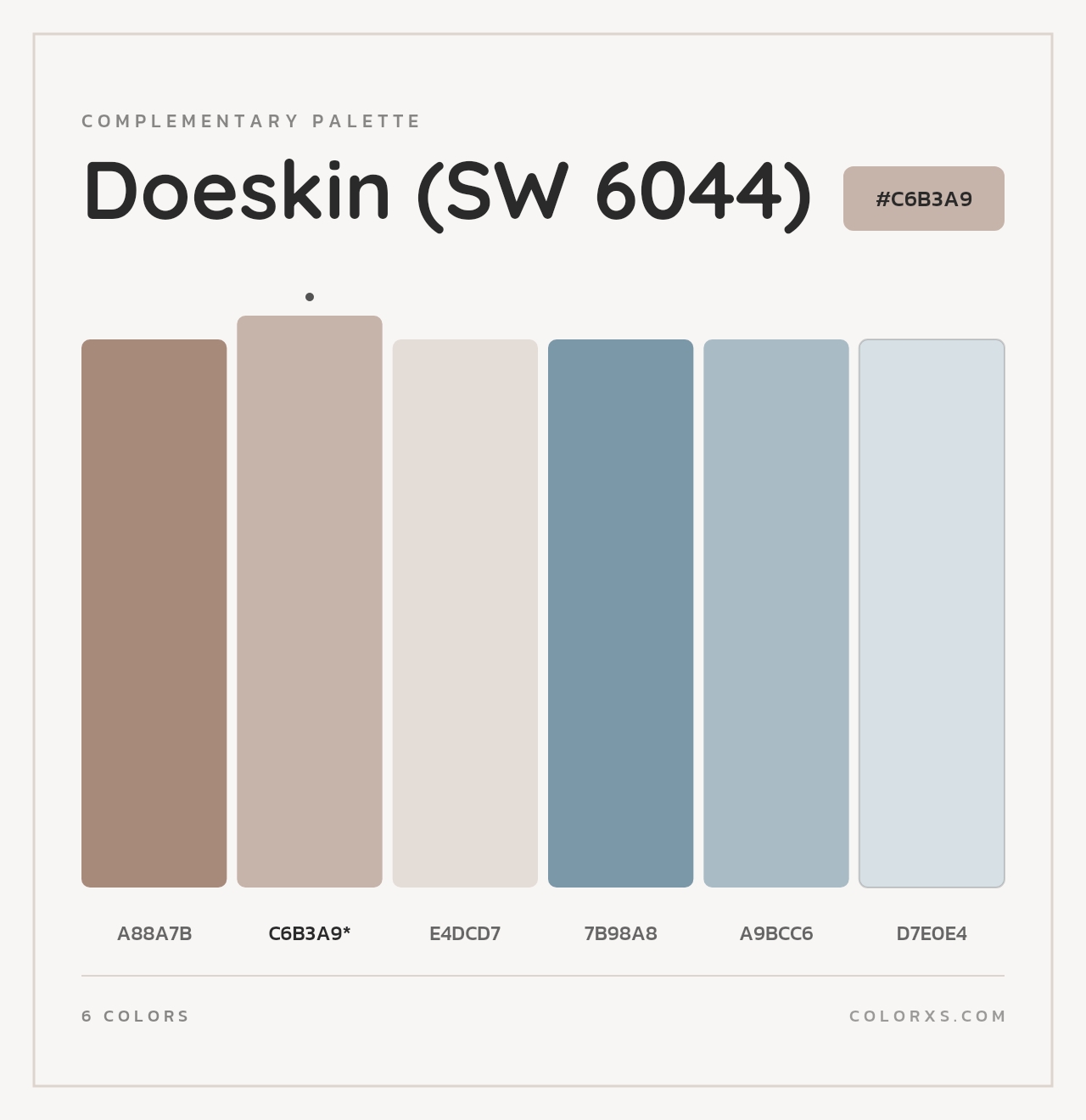 Doeskin (SW 6044) - Complementary Color Palette