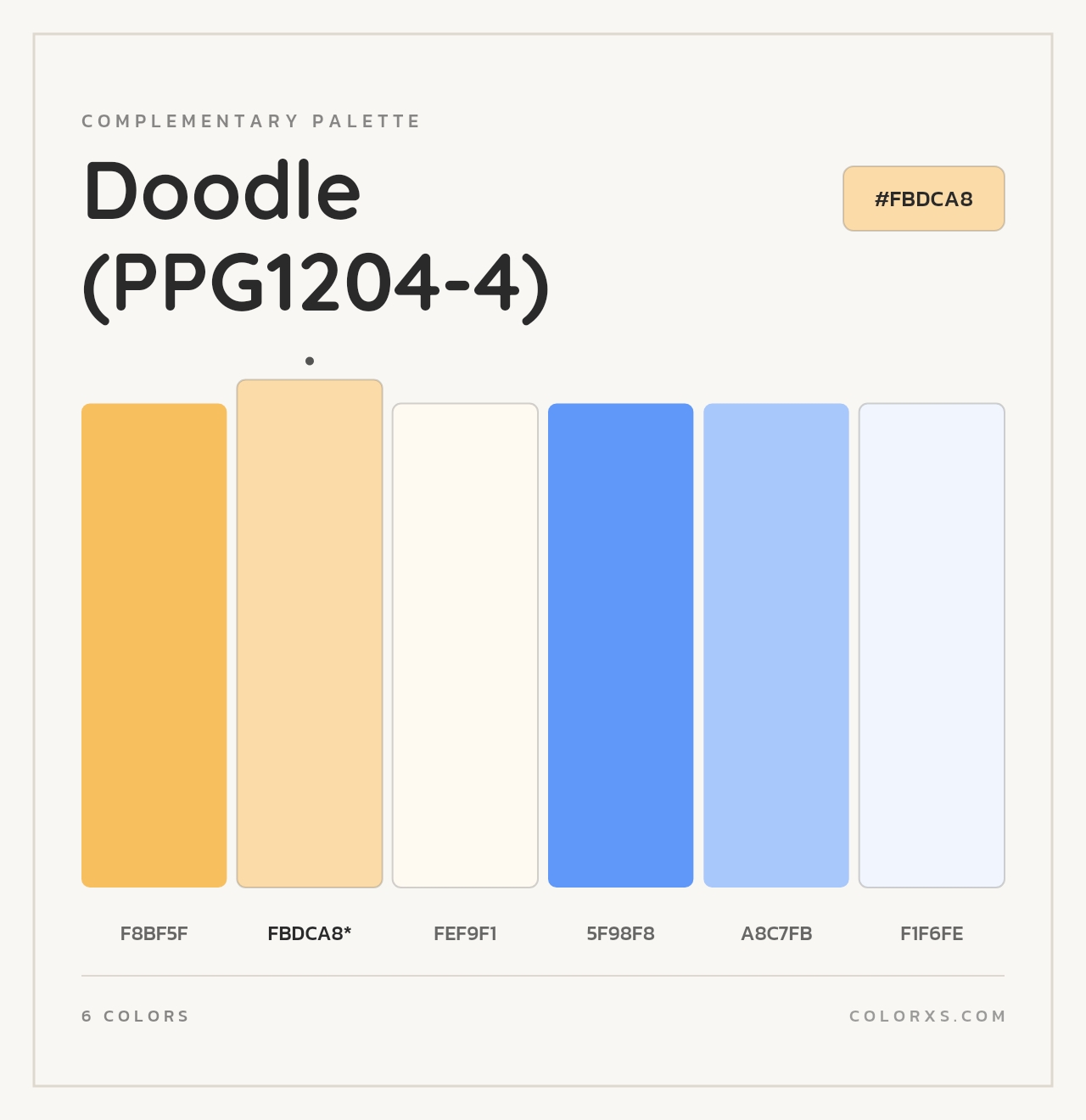 Doodle (PPG1204-4) - Complementary Color Palette