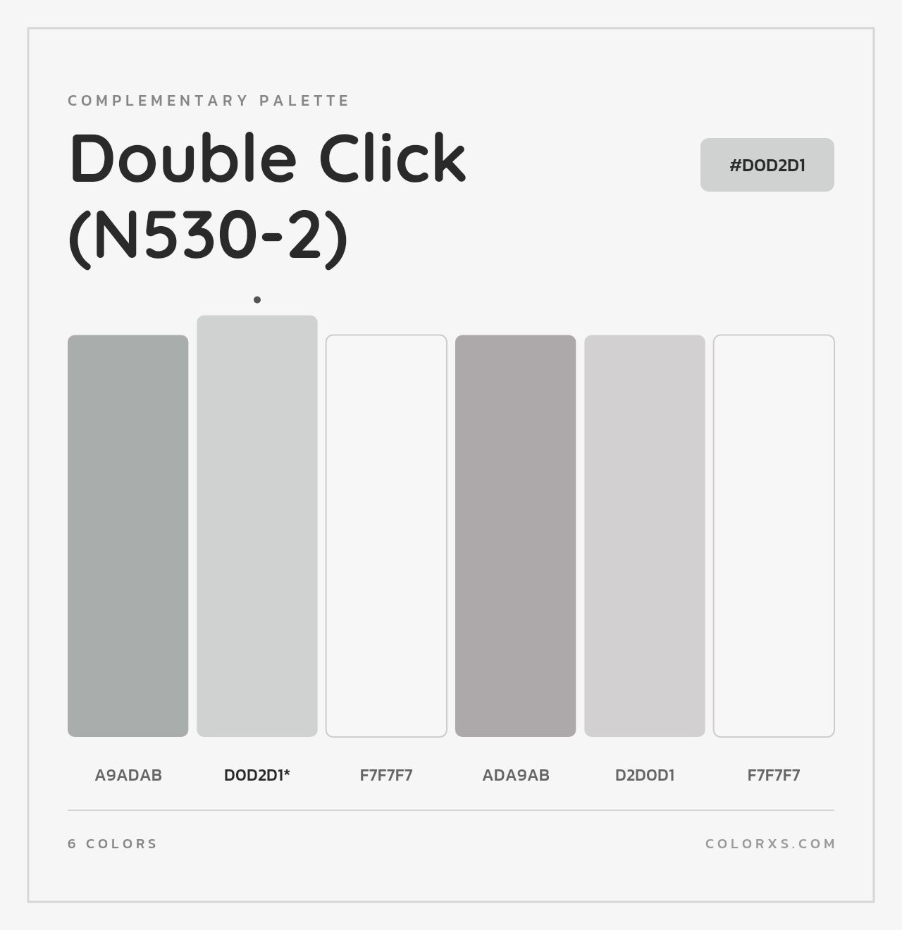 Double Click (N530-2) - Complementary Color Palette