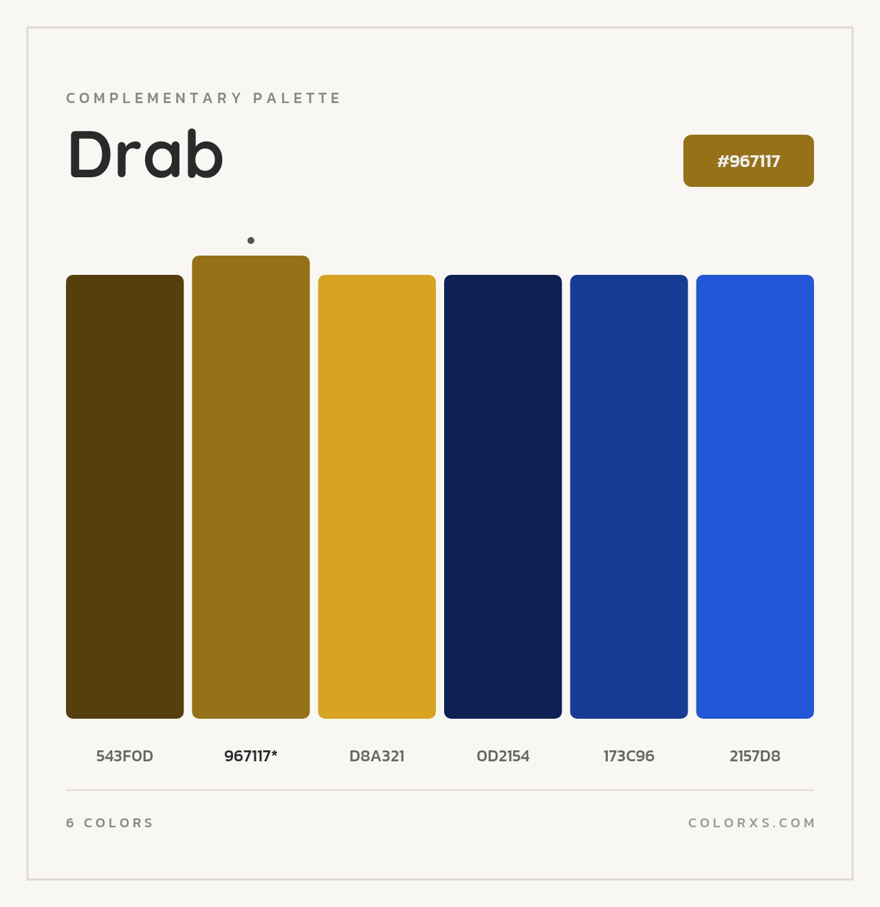 Drab - Complementary Color Palette