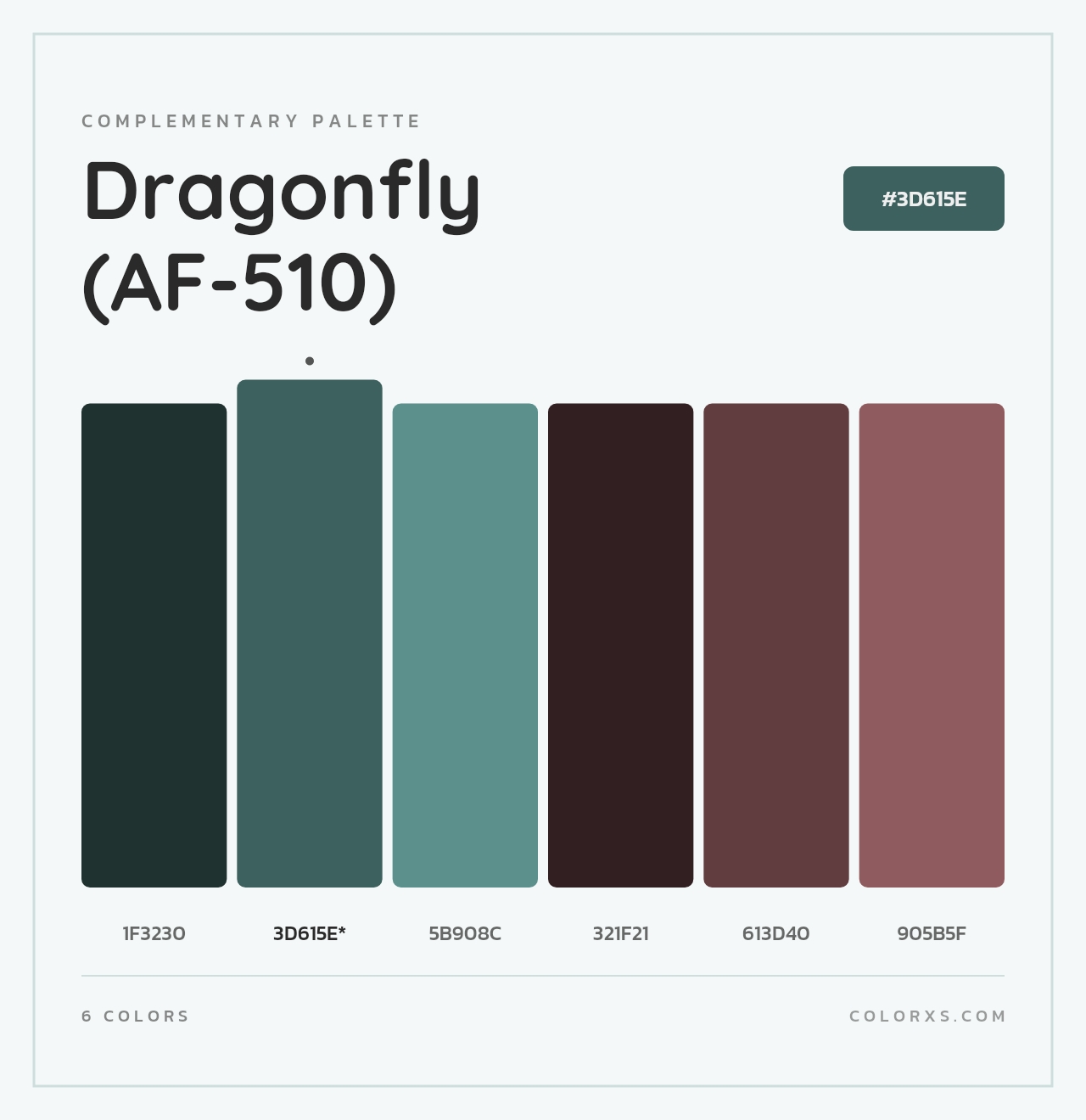 Dragonfly (AF-510) - Complementary Color Palette