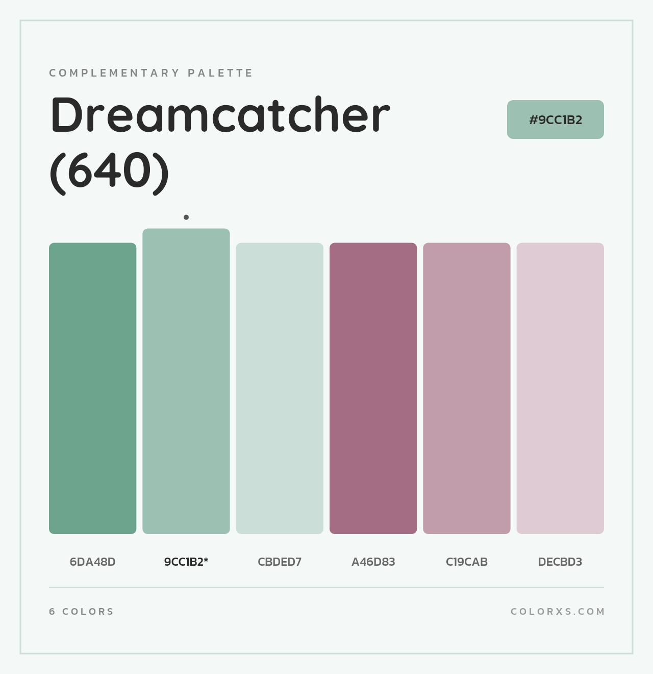 Dreamcatcher (640) - Complementary Color Palette
