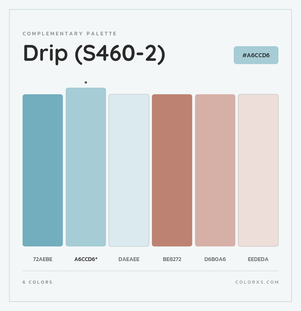 Drip (S460-2) - Complementary Color Palette