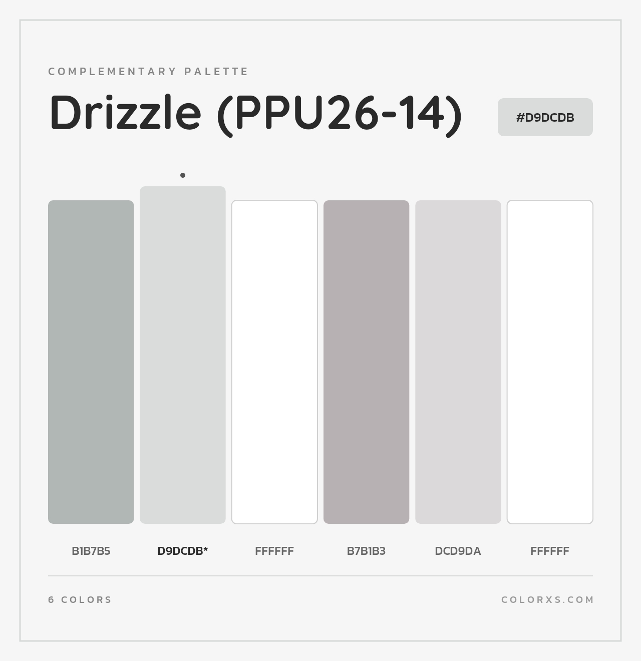 Drizzle (PPU26-14) - Complementary Color Palette