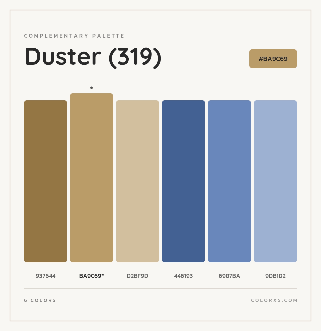 Duster (319) - Complementary Color Palette
