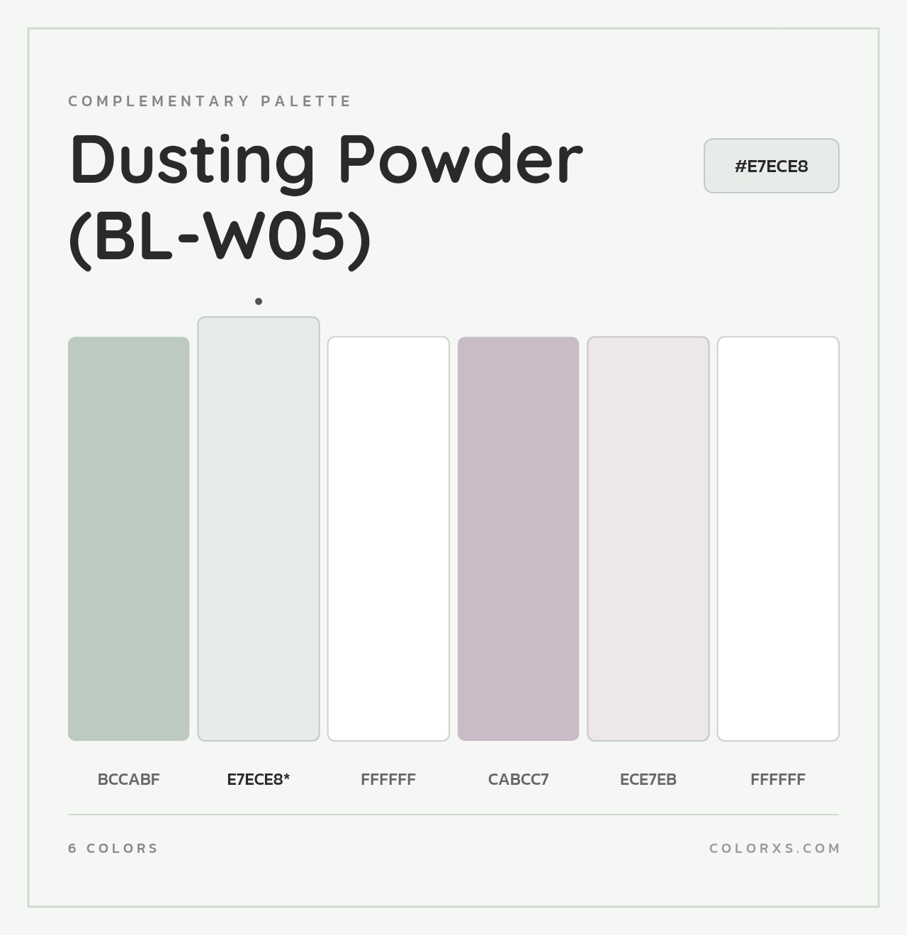 Dusting Powder (BL-W05) - Complementary Color Palette