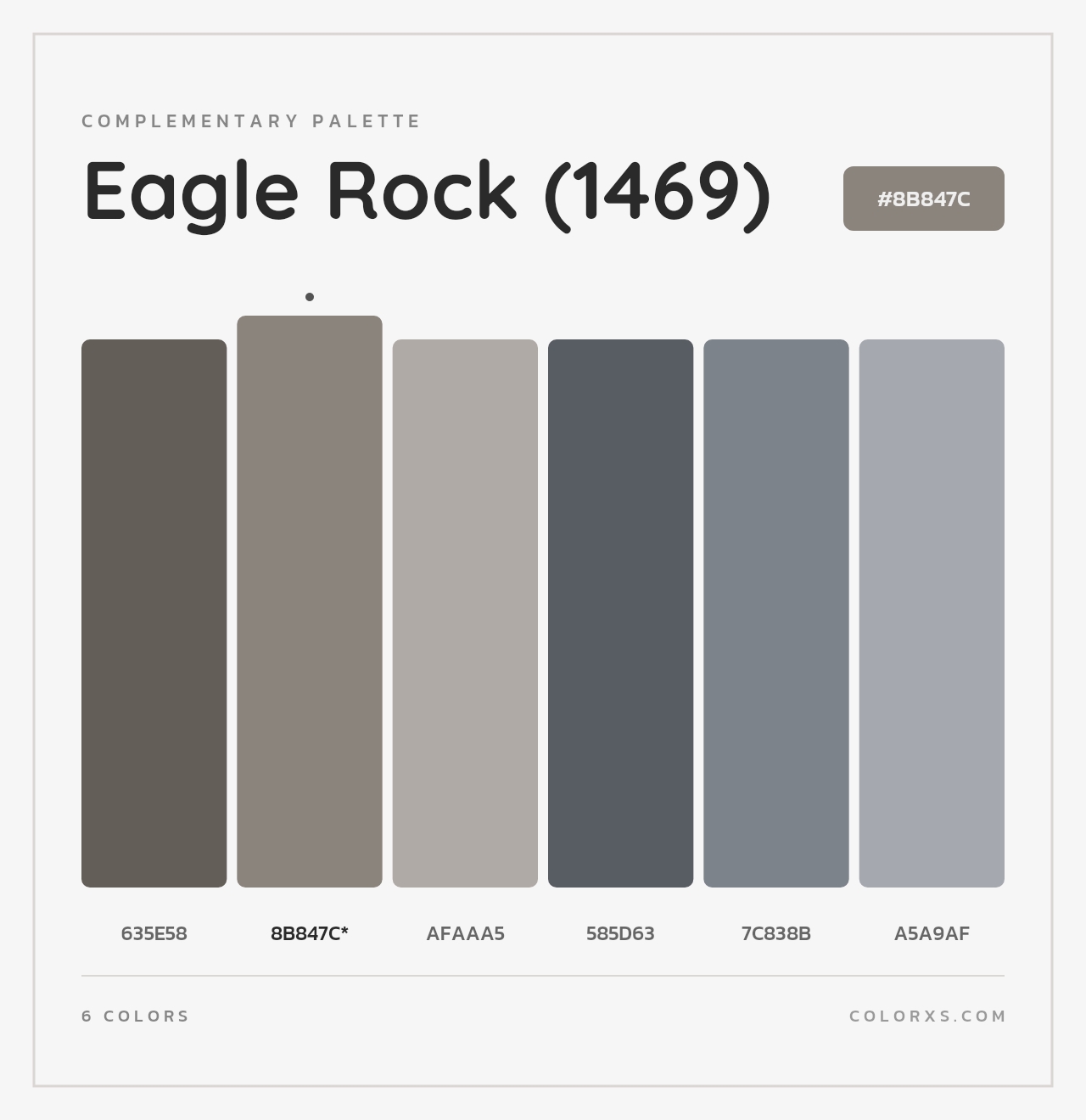 Eagle Rock (1469) - Complementary Color Palette