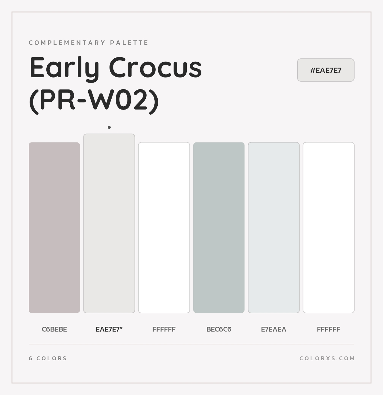 Early Crocus (PR-W02) - Complementary Color Palette