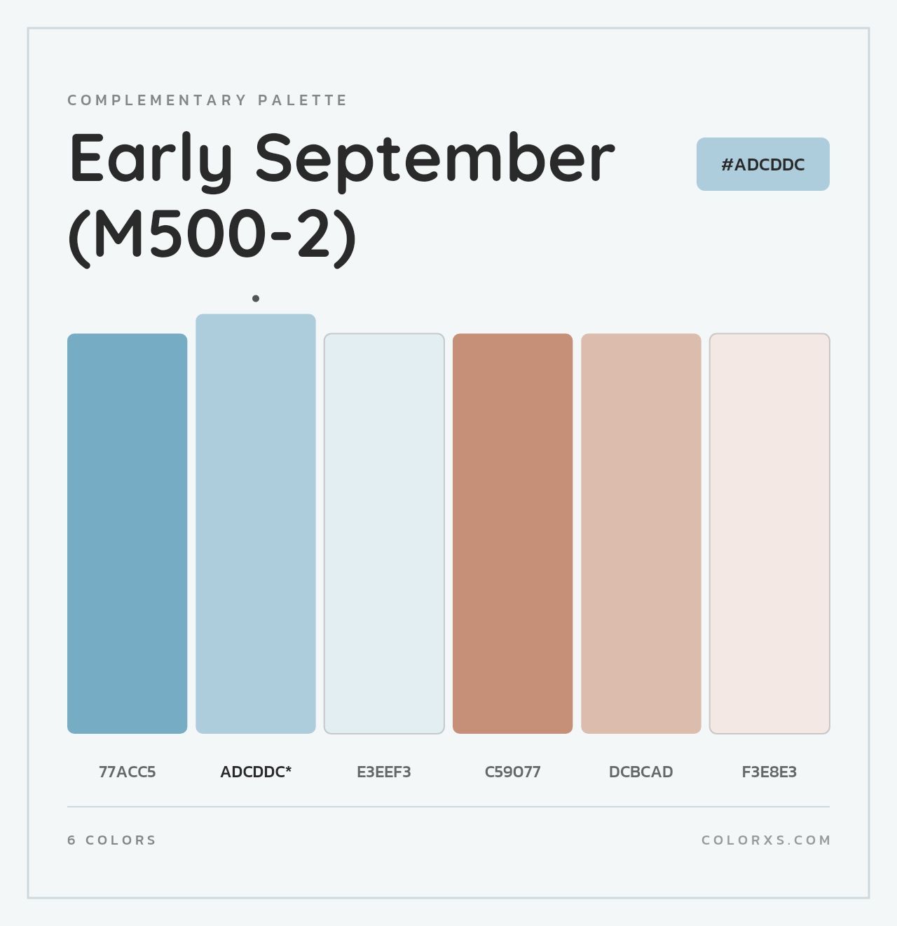 Early September (M500-2) - Complementary Color Palette