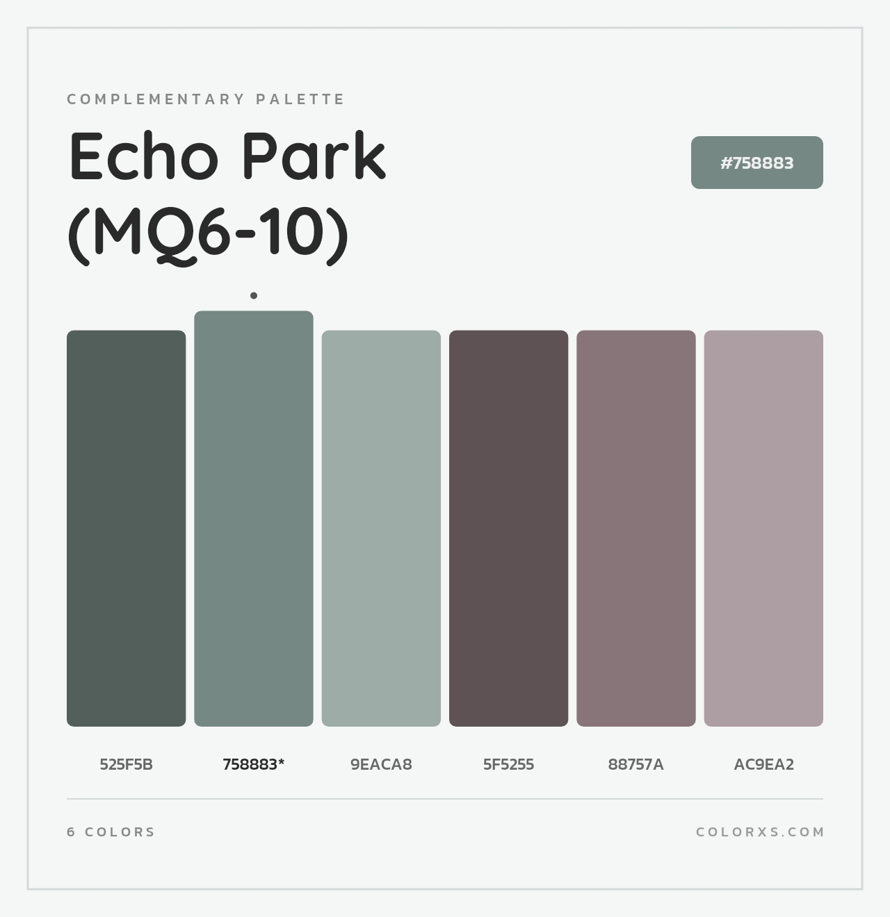 Echo Park (MQ6-10) - Complementary Color Palette