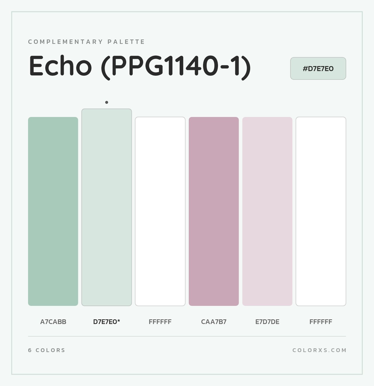 Echo (PPG1140-1) - Complementary Color Palette