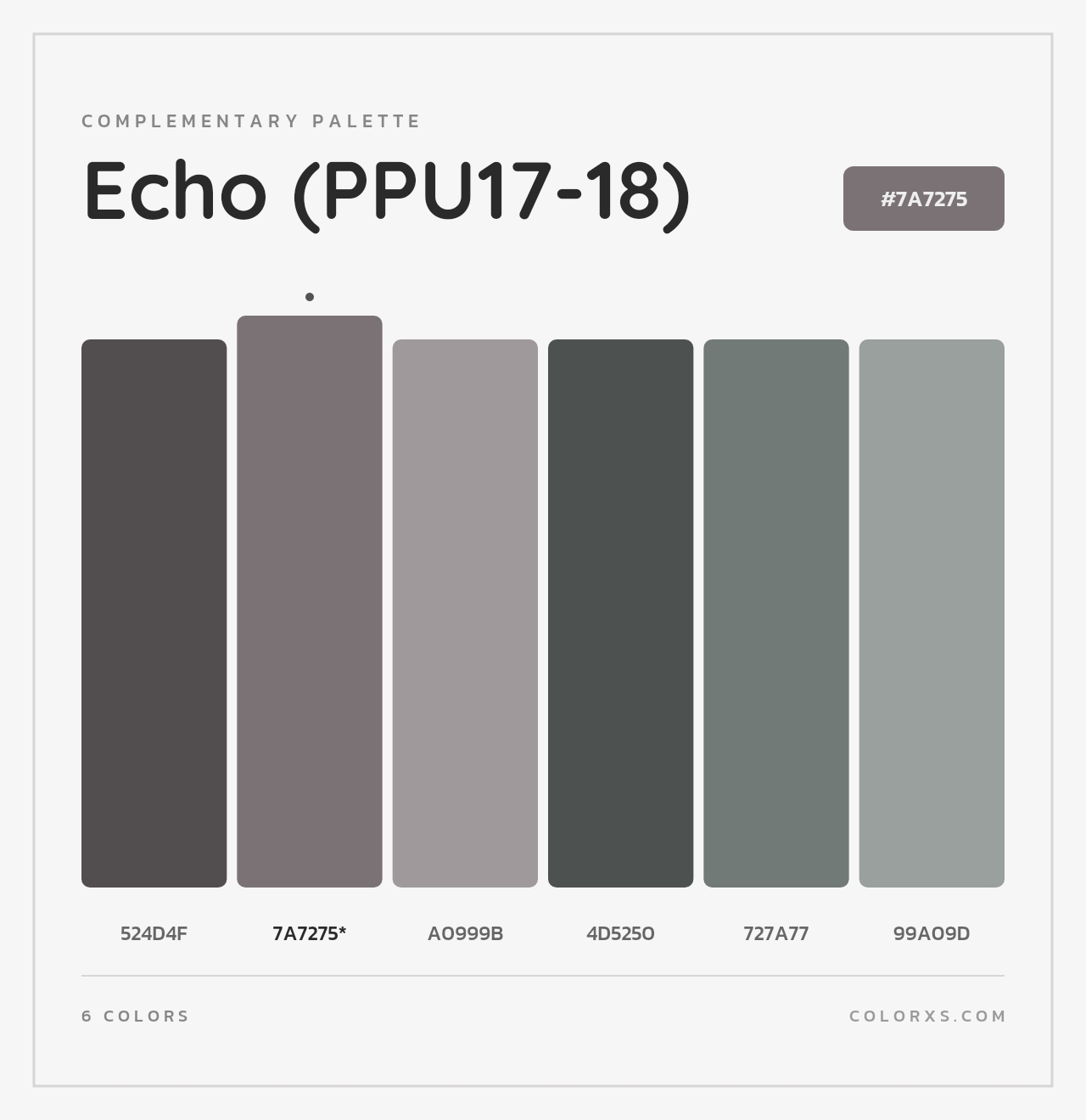 Echo (PPU17-18) - Complementary Color Palette