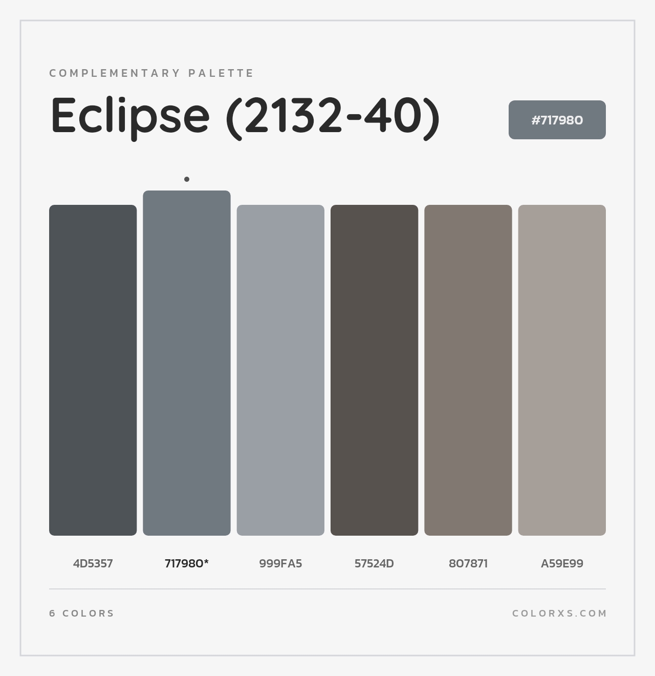 Eclipse (2132-40) - Complementary Color Palette