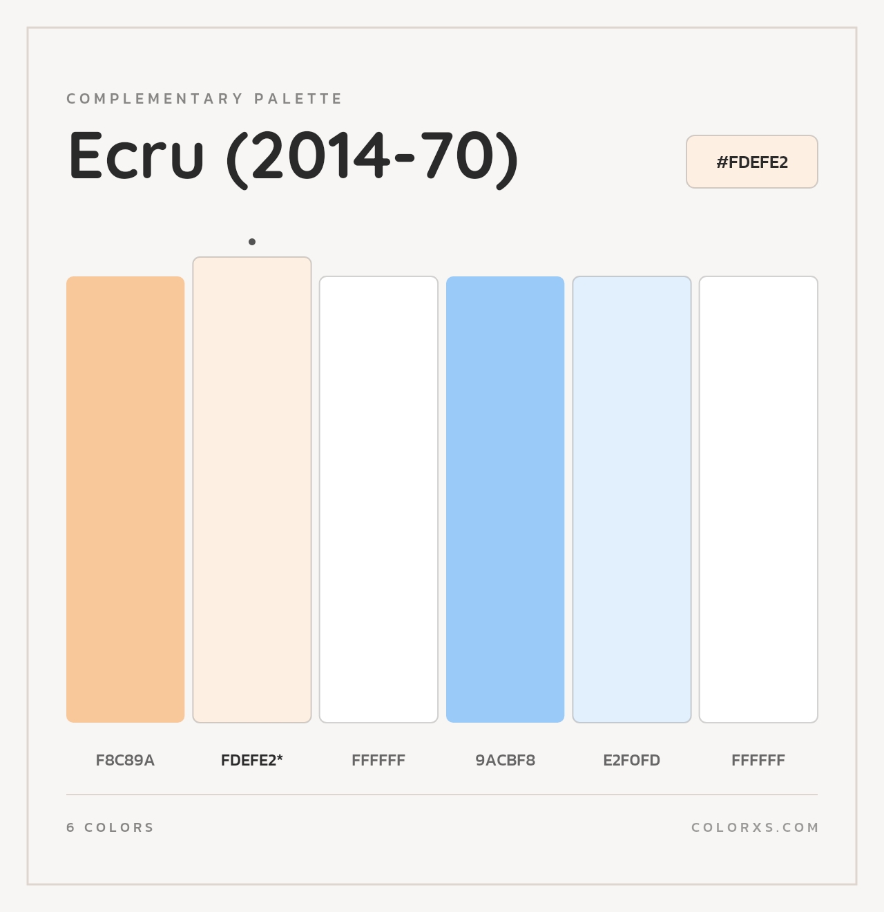 Ecru (2014-70) - Complementary Color Palette