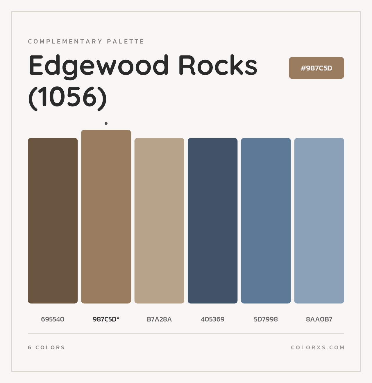 Edgewood Rocks (1056) - Complementary Color Palette