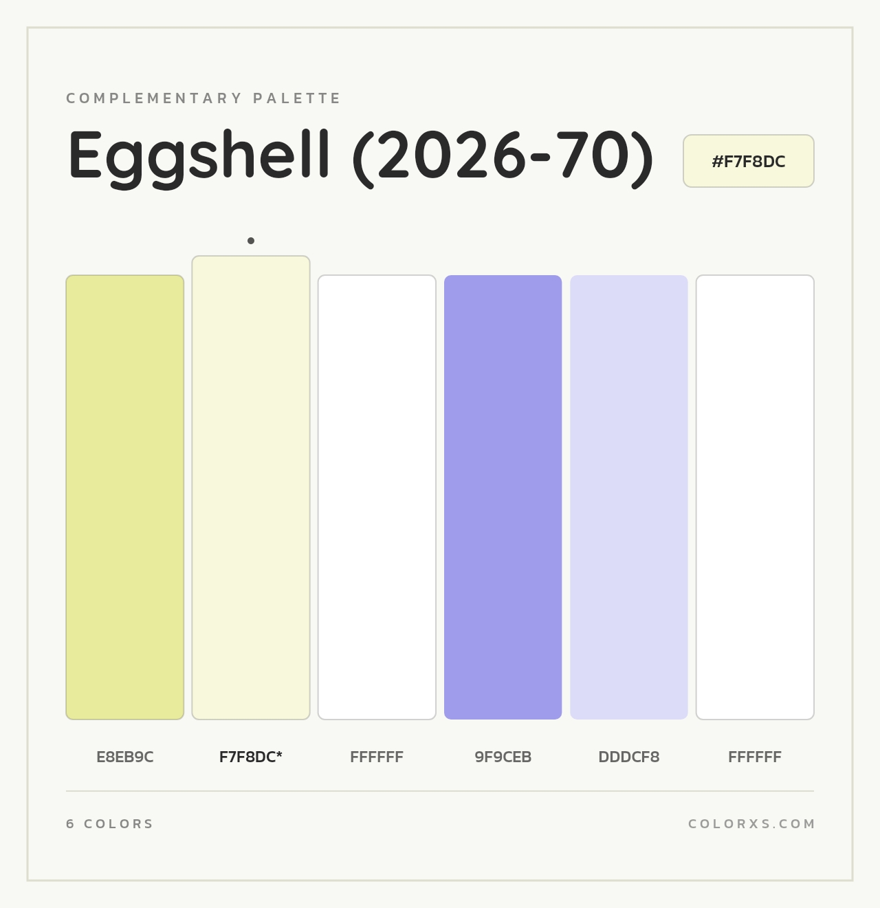 Eggshell (2026-70) - Complementary Color Palette