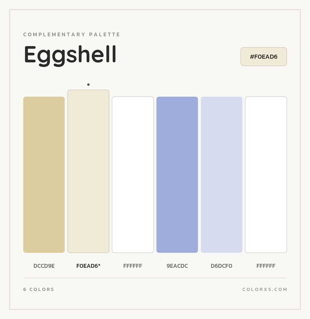 Eggshell - Complementary Color Palette