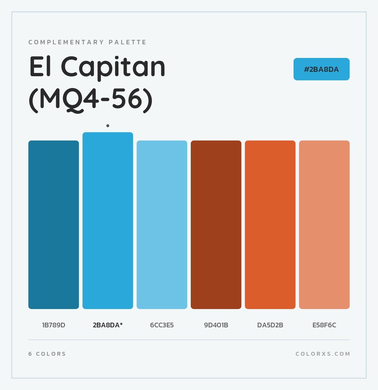 El Capitan (MQ4-56) - Complementary Color Palette