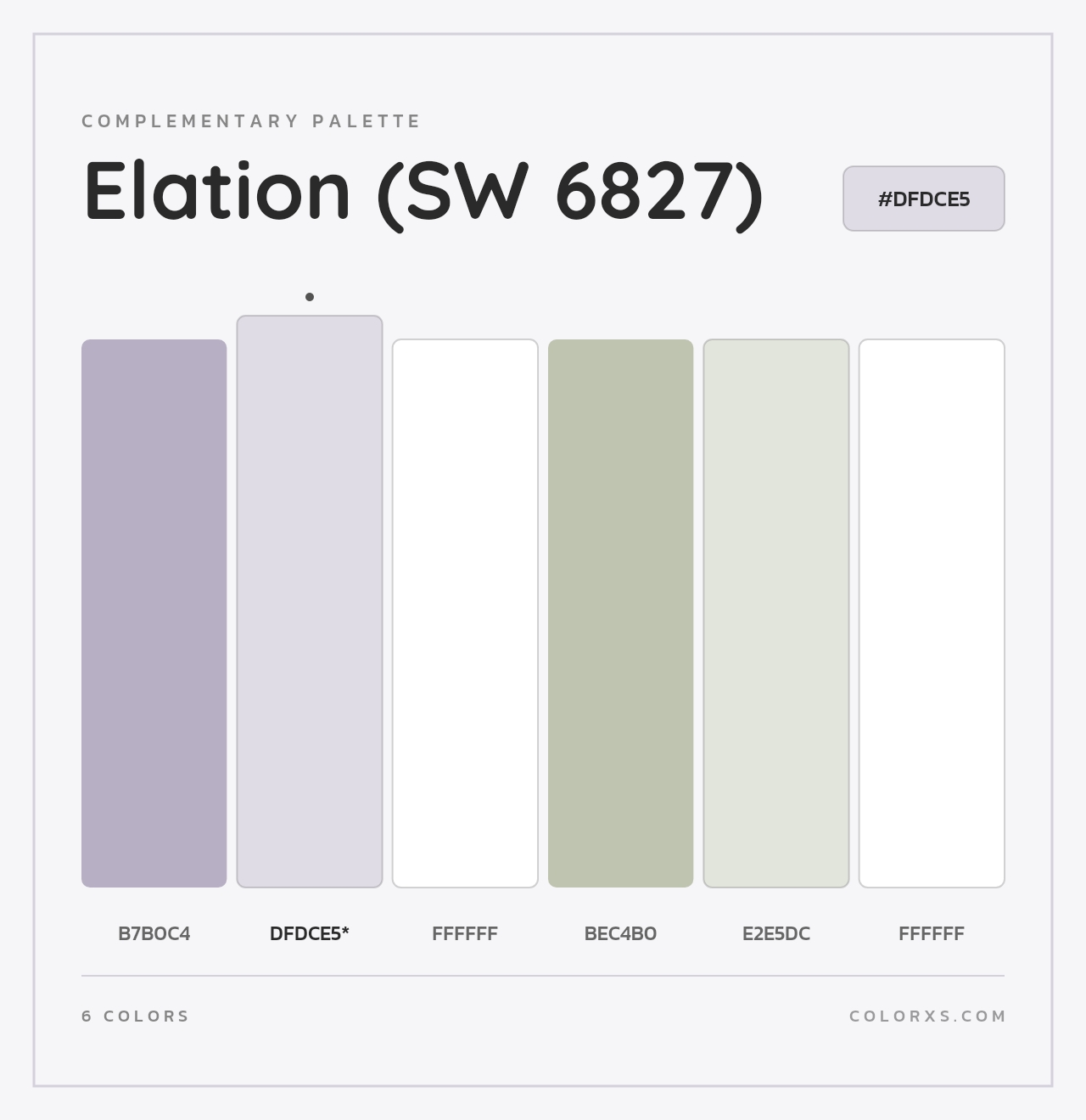 Elation (SW 6827) - Complementary Color Palette