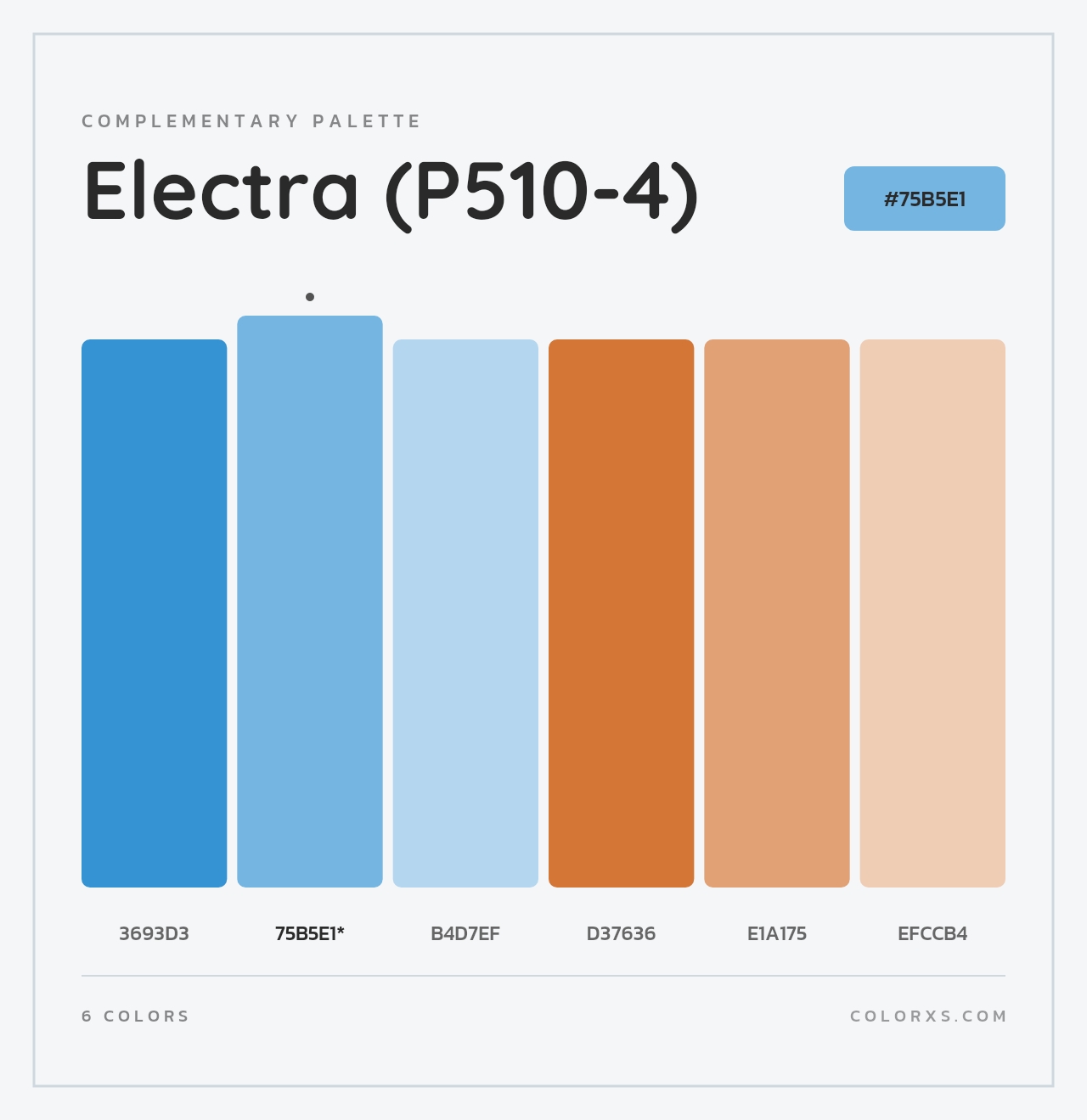 Electra (P510-4) - Complementary Color Palette