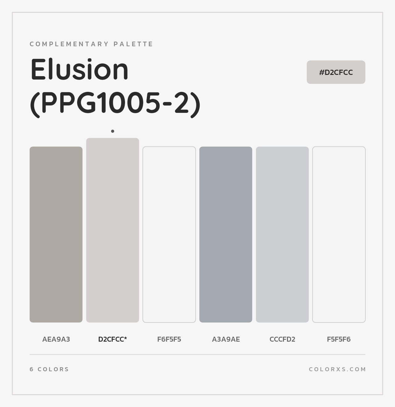 Elusion (PPG1005-2) - Complementary Color Palette