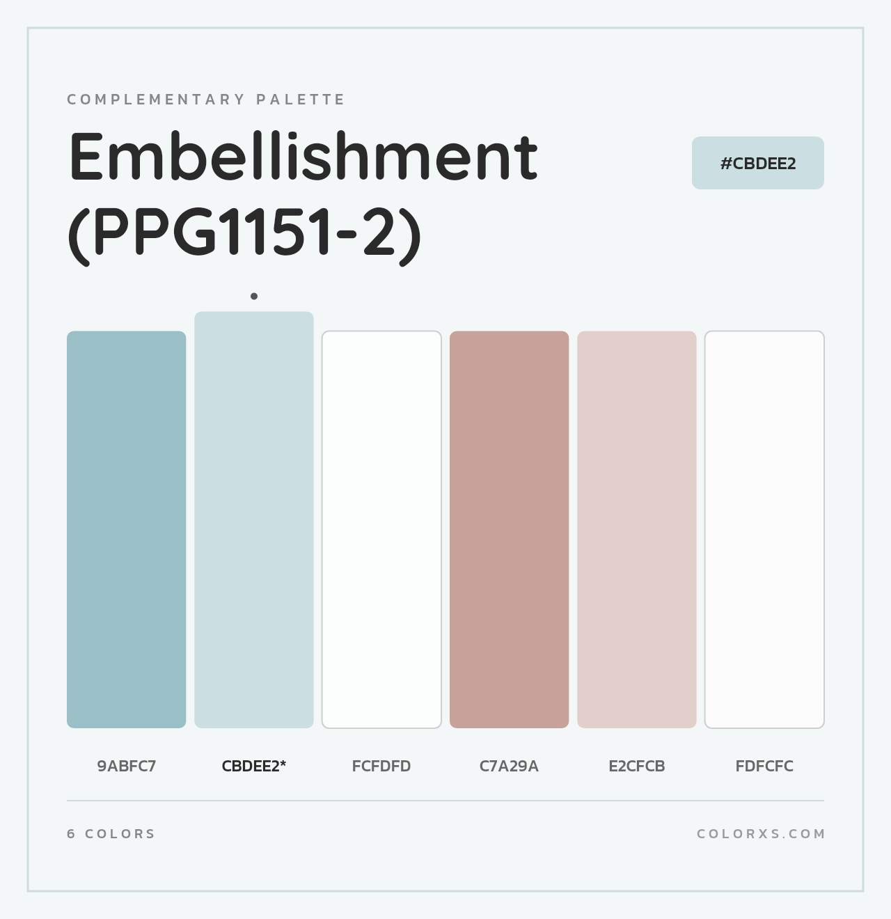 Embellishment (PPG1151-2) - Complementary Color Palette