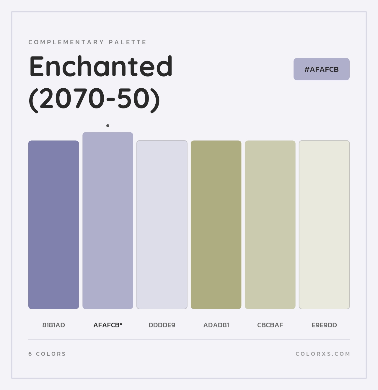 Enchanted (2070-50) - Complementary Color Palette