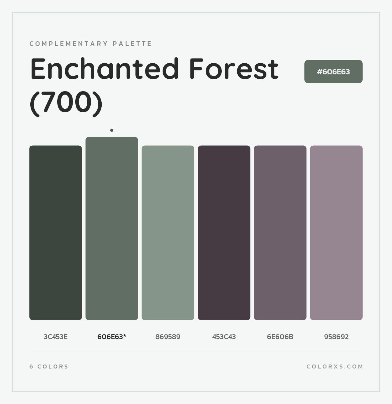 Enchanted Forest (700) - Complementary Color Palette