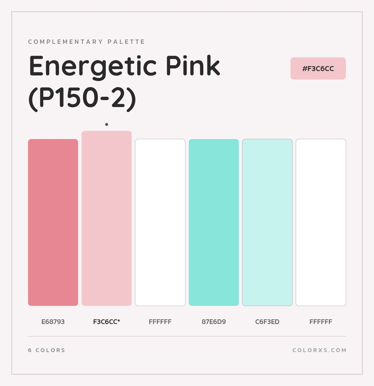 Energetic Pink (P150-2) - Complementary Color Palette