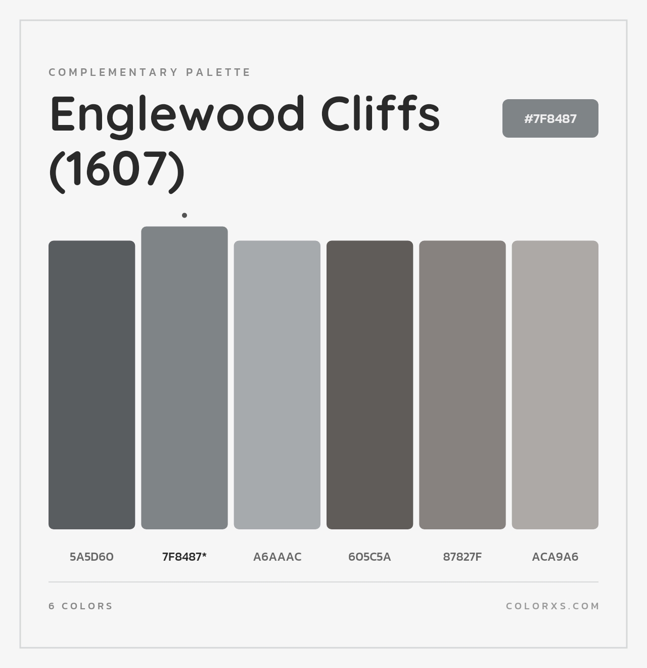 Englewood Cliffs (1607) - Complementary Color Palette