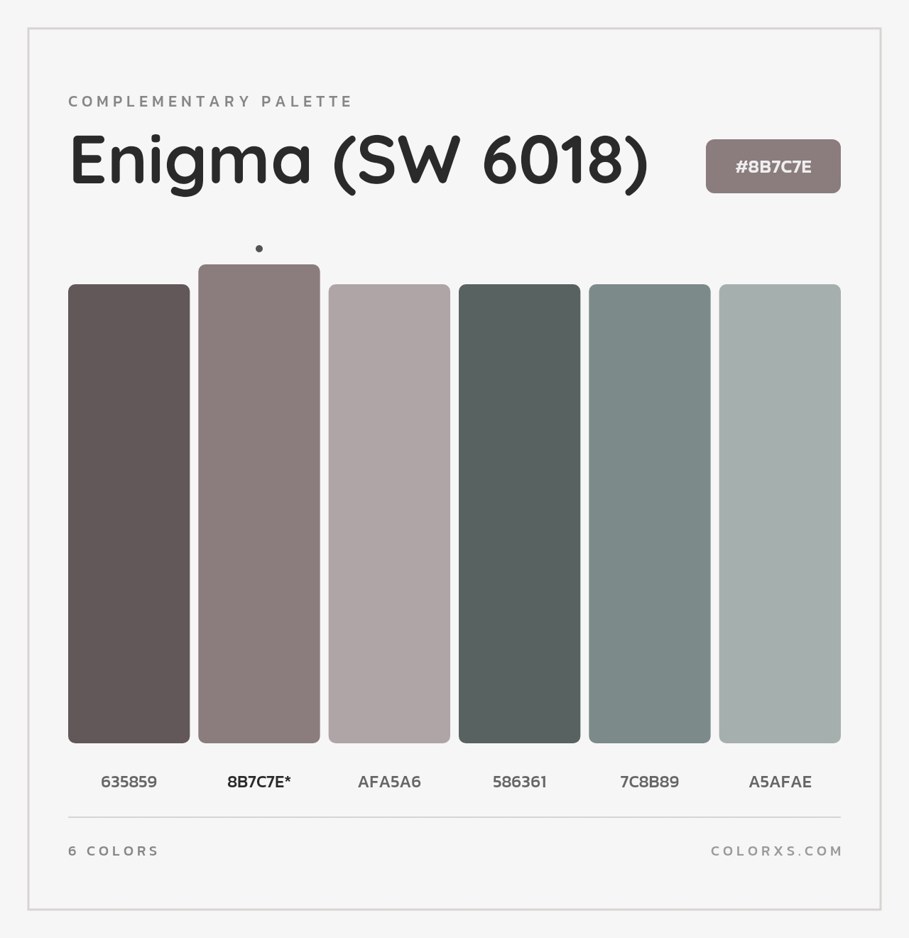 Enigma (SW 6018) - Complementary Color Palette