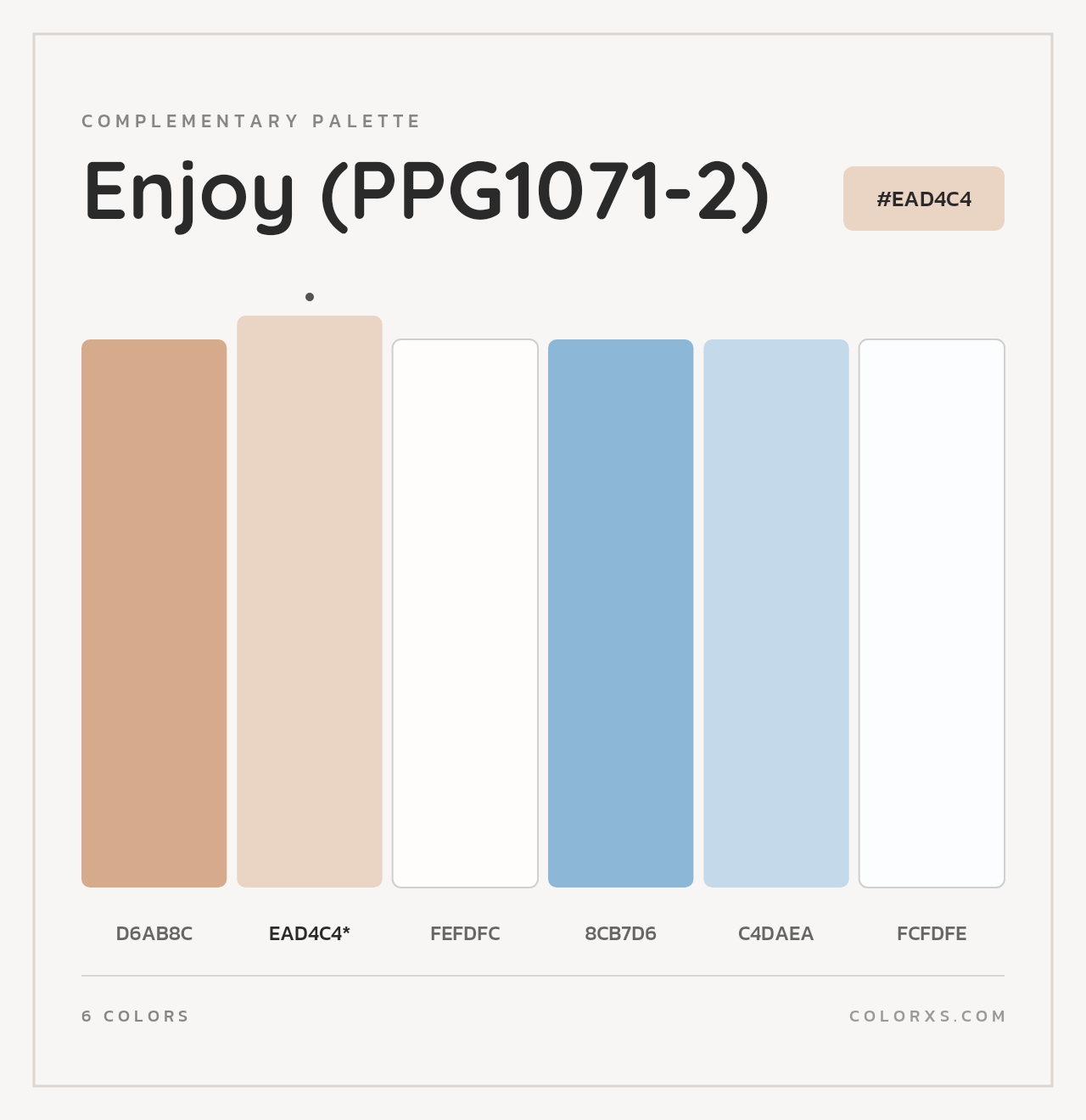 Enjoy (PPG1071-2) - Complementary Color Palette