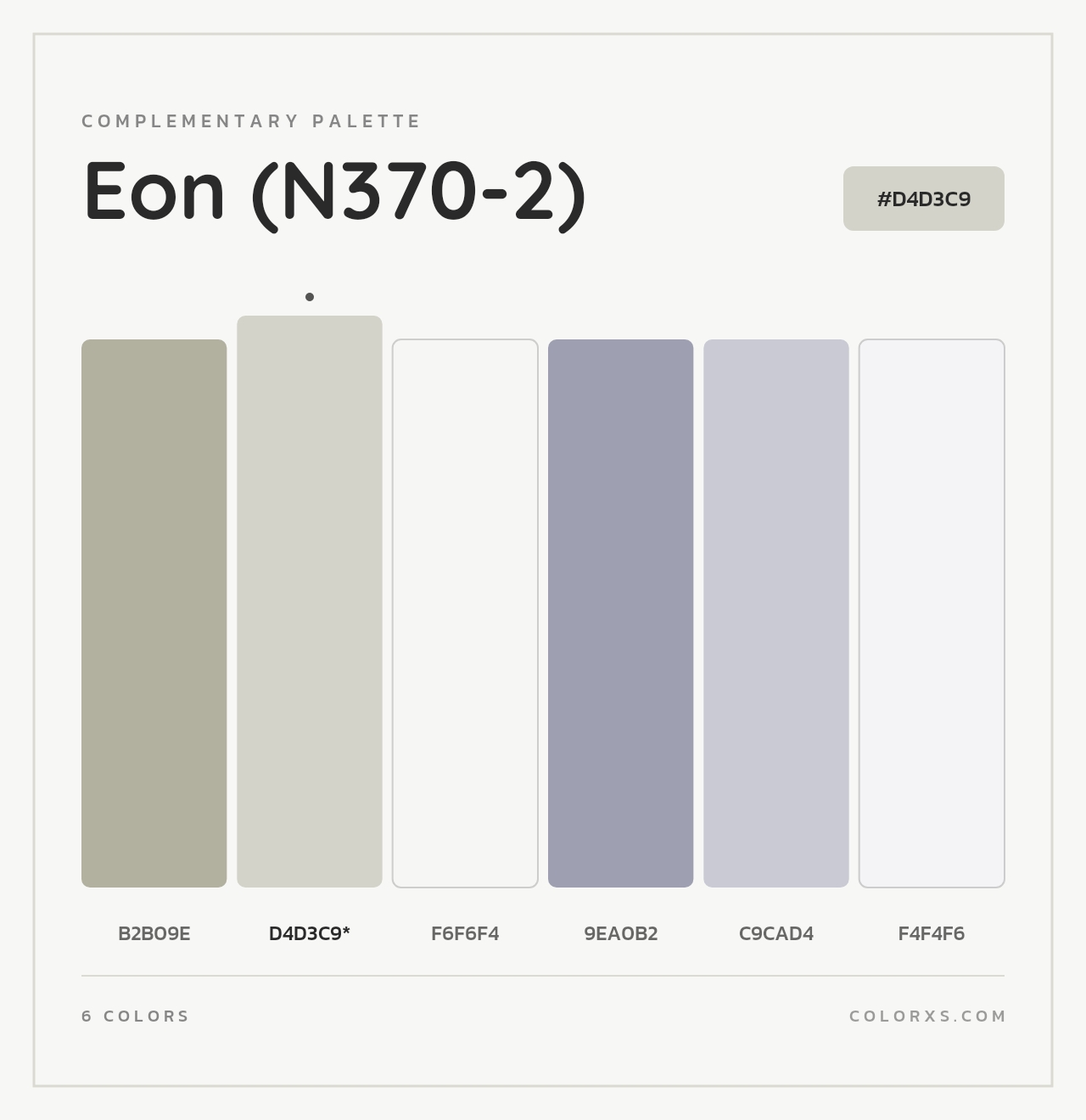 Eon (N370-2) - Complementary Color Palette