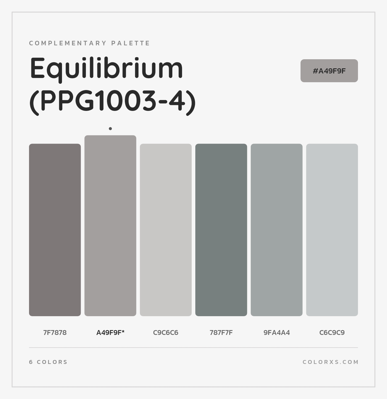 Equilibrium (PPG1003-4) - Complementary Color Palette