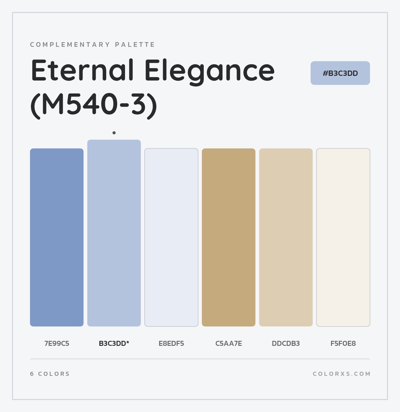 Eternal Elegance (M540-3) - Complementary Color Palette