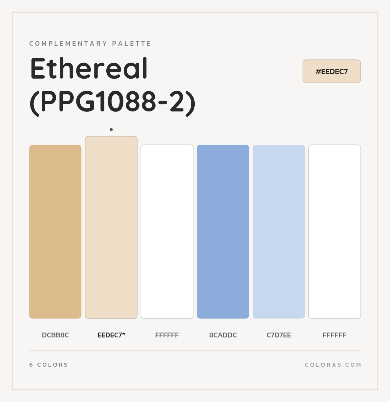 Ethereal (PPG1088-2) - Complementary Color Palette