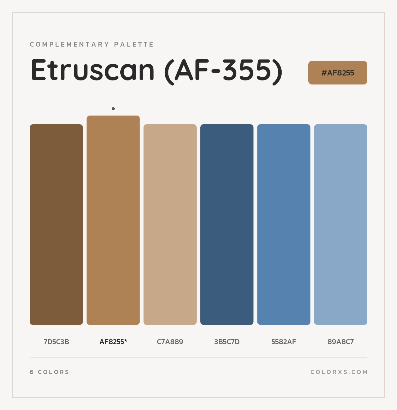 Etruscan (AF-355) - Complementary Color Palette