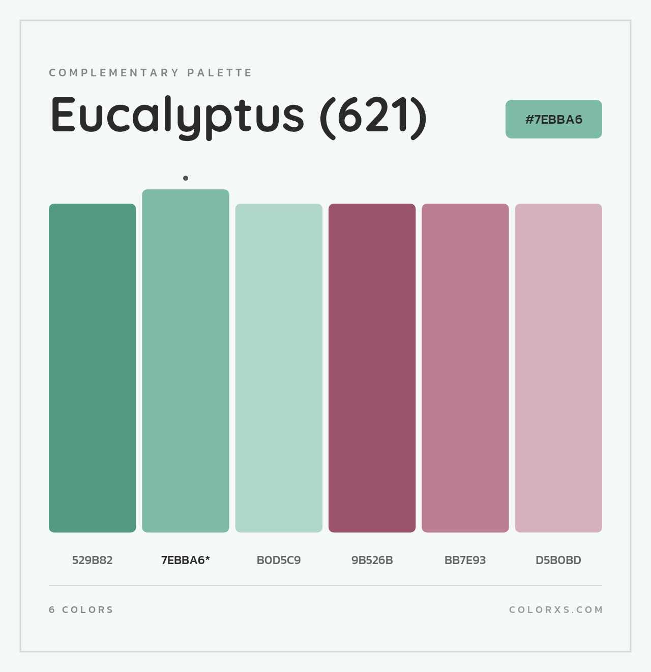 Eucalyptus (621) - Complementary Color Palette
