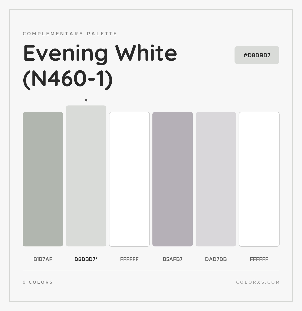 Evening White (N460-1) - Complementary Color Palette