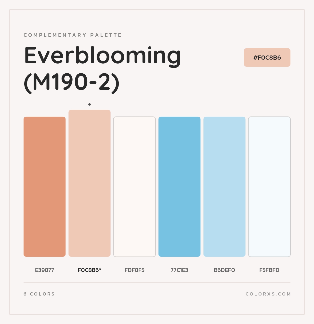 Everblooming (M190-2) - Complementary Color Palette