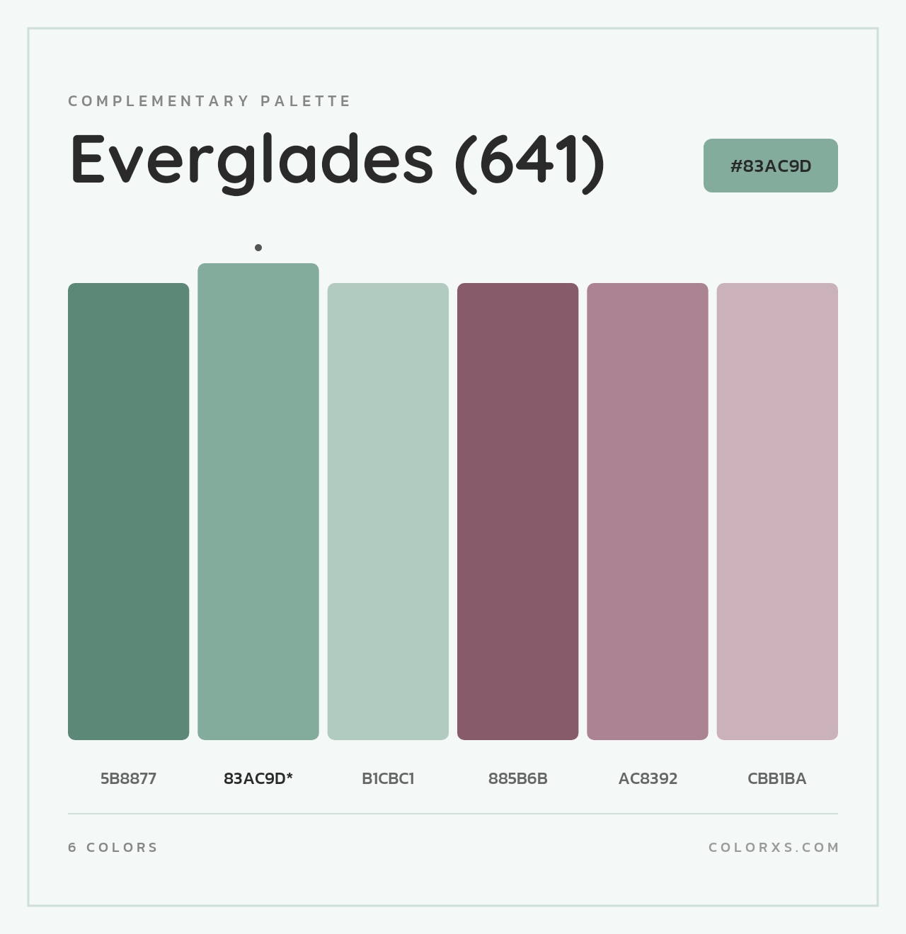 Everglades (641) - Complementary Color Palette