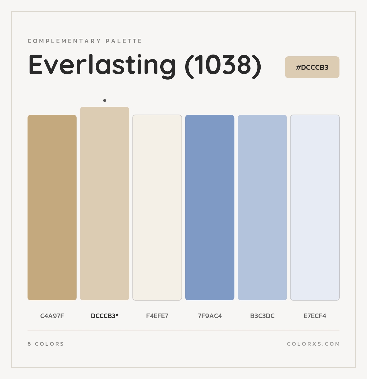 Everlasting (1038) - Complementary Color Palette