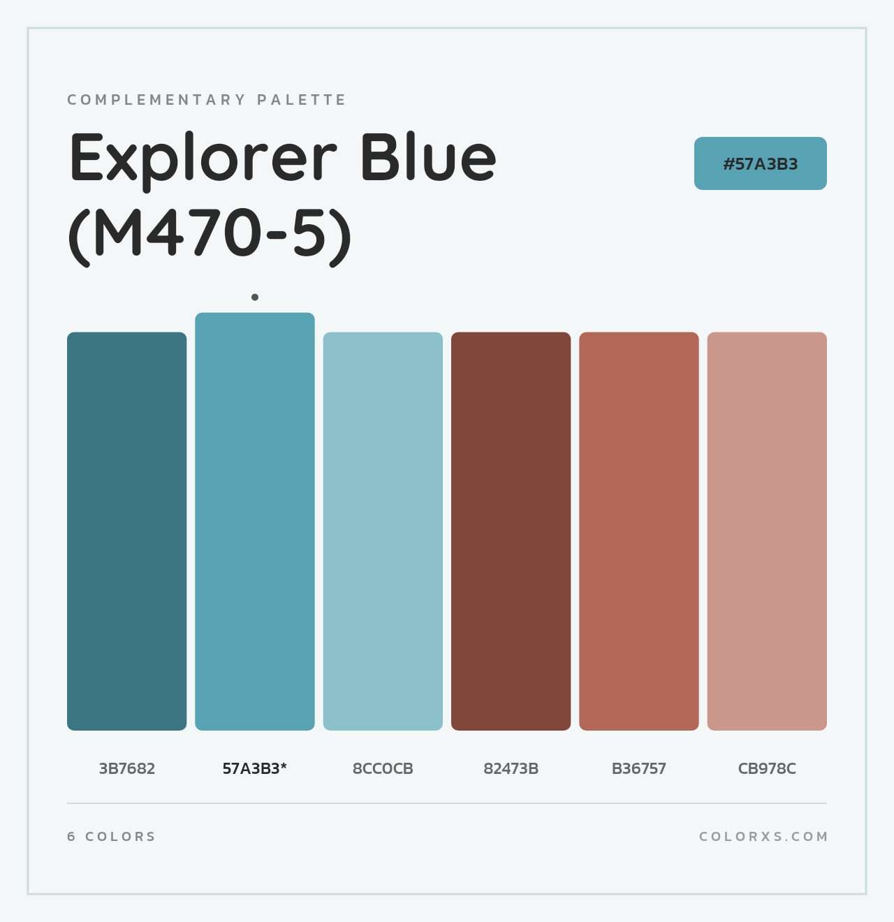 Explorer Blue (M470-5) - Complementary Color Palette
