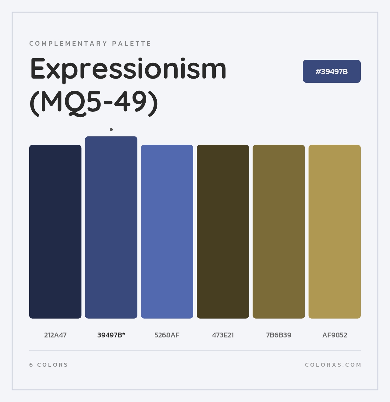 Expressionism (MQ5-49) - Complementary Color Palette