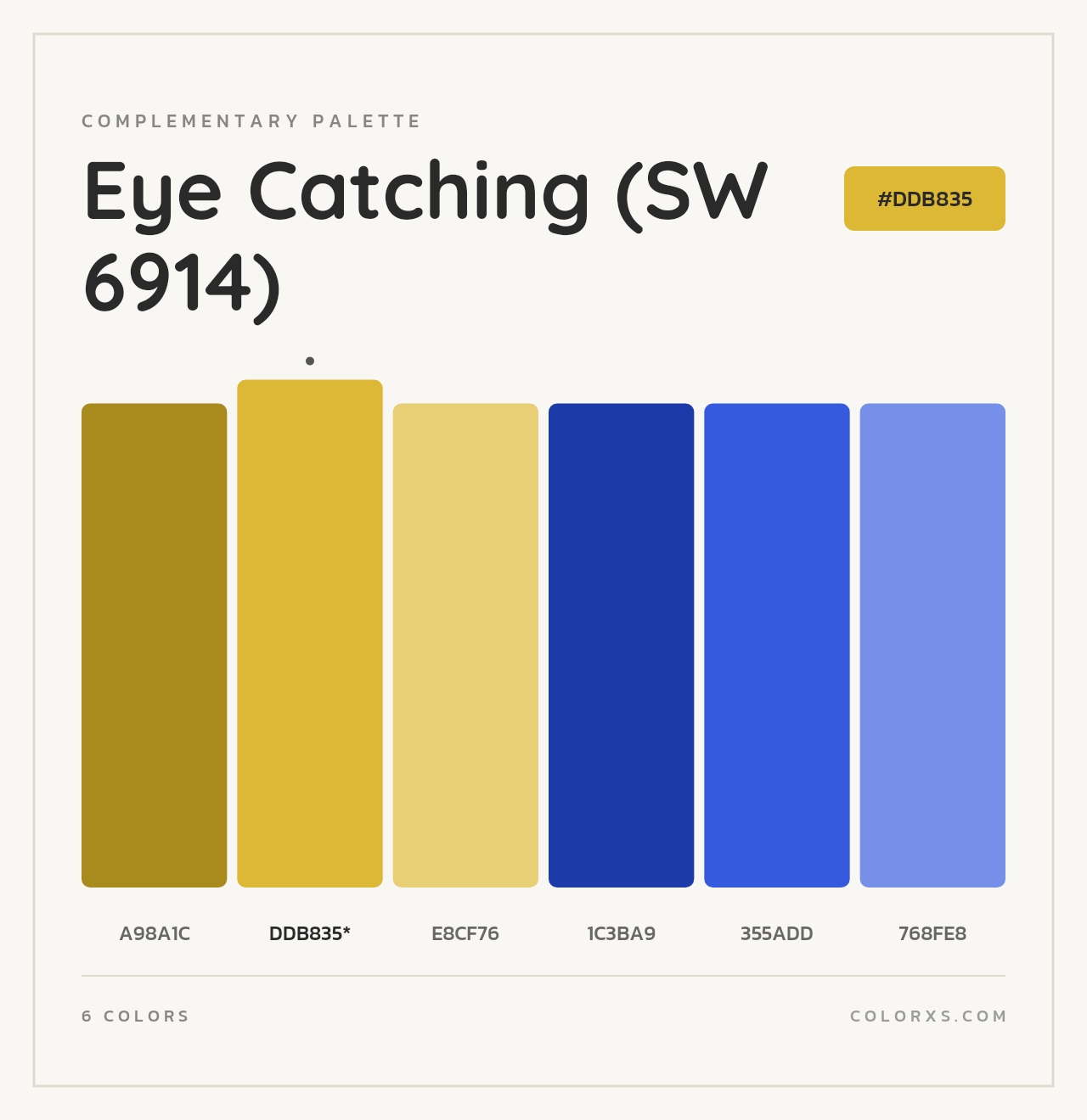 Eye Catching (SW 6914) - Complementary Color Palette