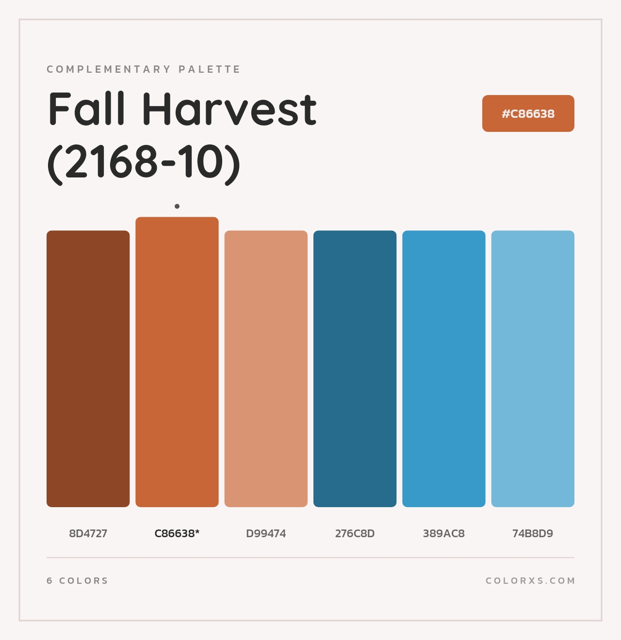 Fall Harvest (2168-10) - Complementary Color Palette