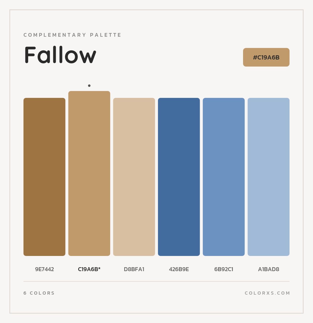 Fallow - Complementary Color Palette