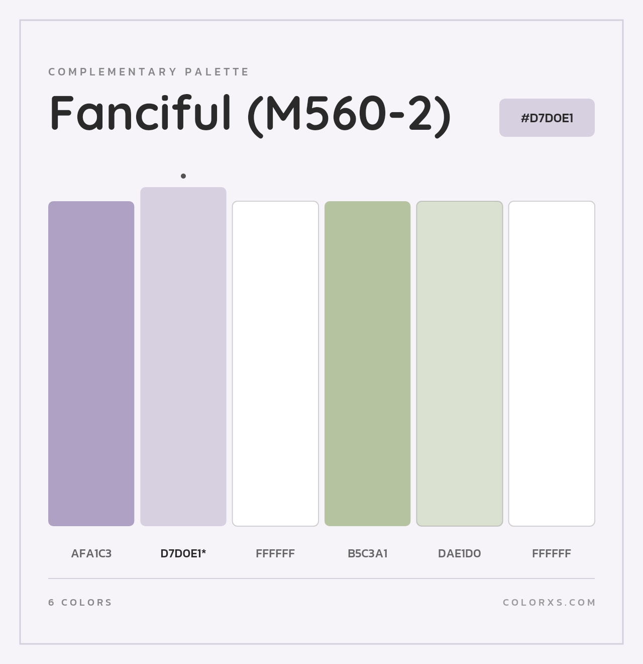 Fanciful (M560-2) - Complementary Color Palette